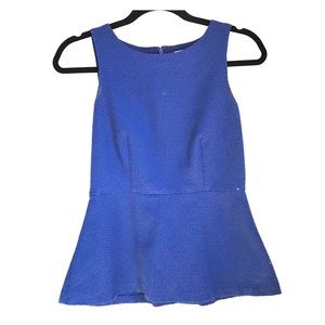 Blue peplum top - great for work!